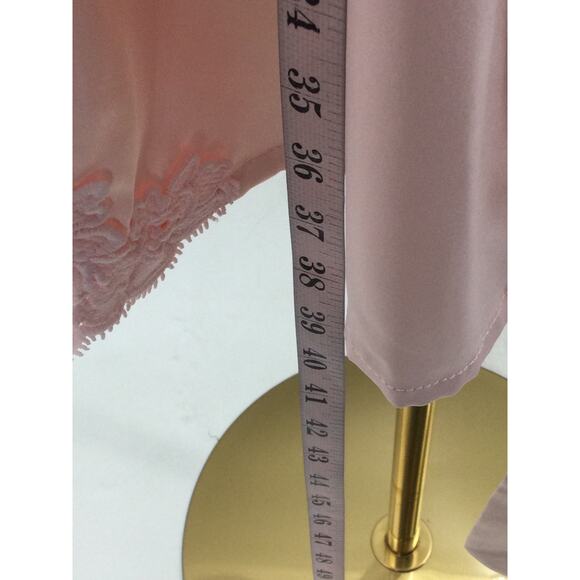 AW BRIDAL XL pink lace satin robe lounge NEW B52 - Picture 4 of 6